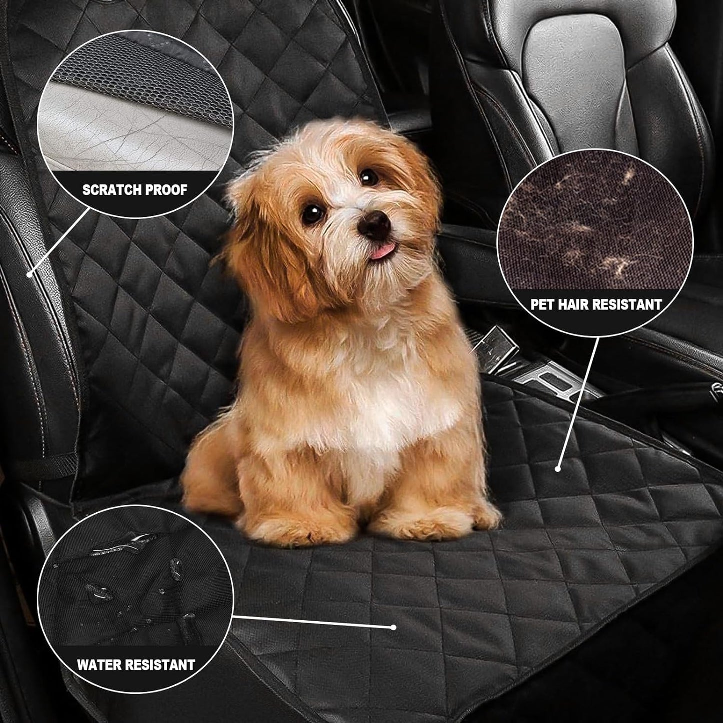 Waterproof Heavy-Duty Dog Car Seat Cover – 2 Pack