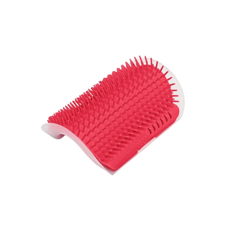 Self-Grooming Cat Scratcher & Massager – Removes Loose Fur While Your Cat Brushes Itself