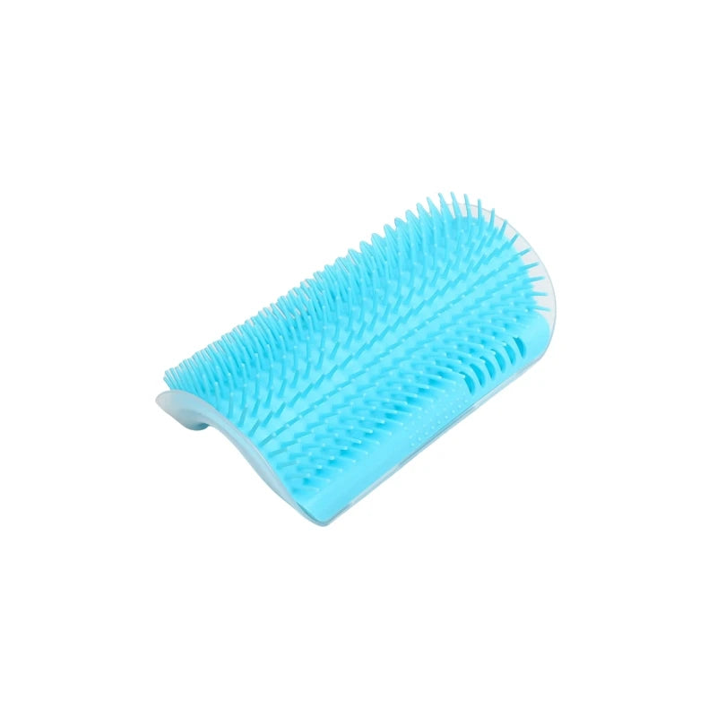 Self-Grooming Cat Scratcher & Massager – Removes Loose Fur While Your Cat Brushes Itself