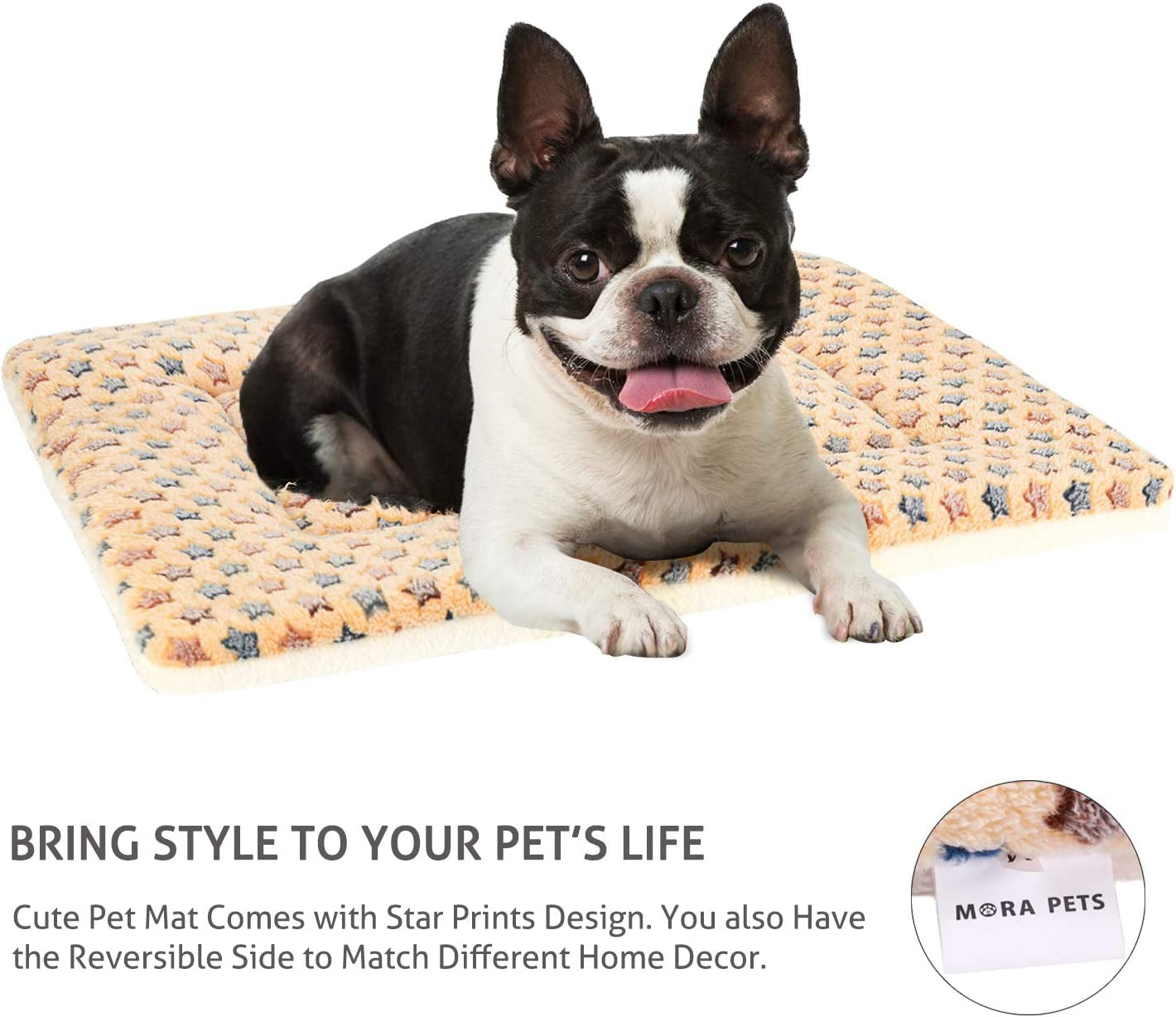 Washable Dog Crate Pad – Ultra-Soft Reversible Fleece Kennel Mat