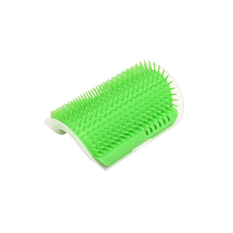 Self-Grooming Cat Scratcher & Massager – Removes Loose Fur While Your Cat Brushes Itself