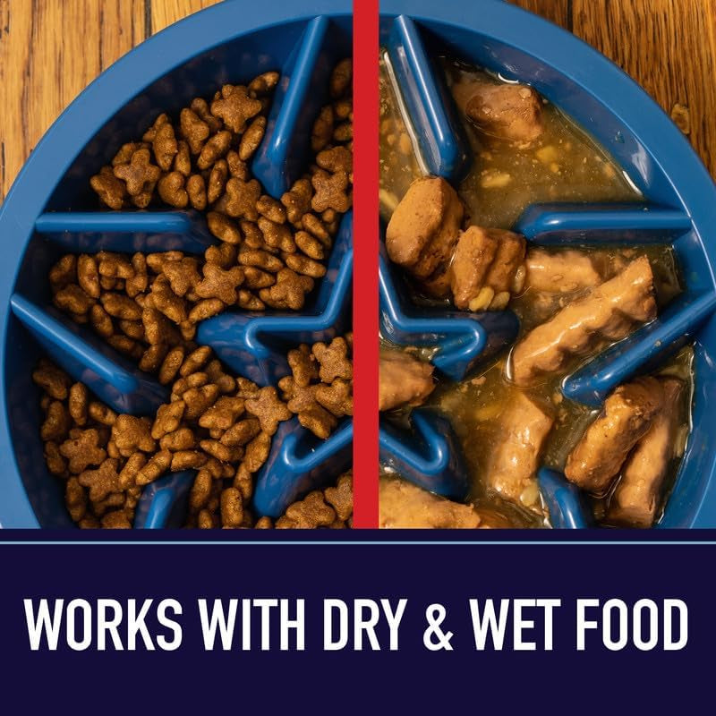 Slow Feeder Dog Bowl – 2-Cup Puzzle Food Bowl