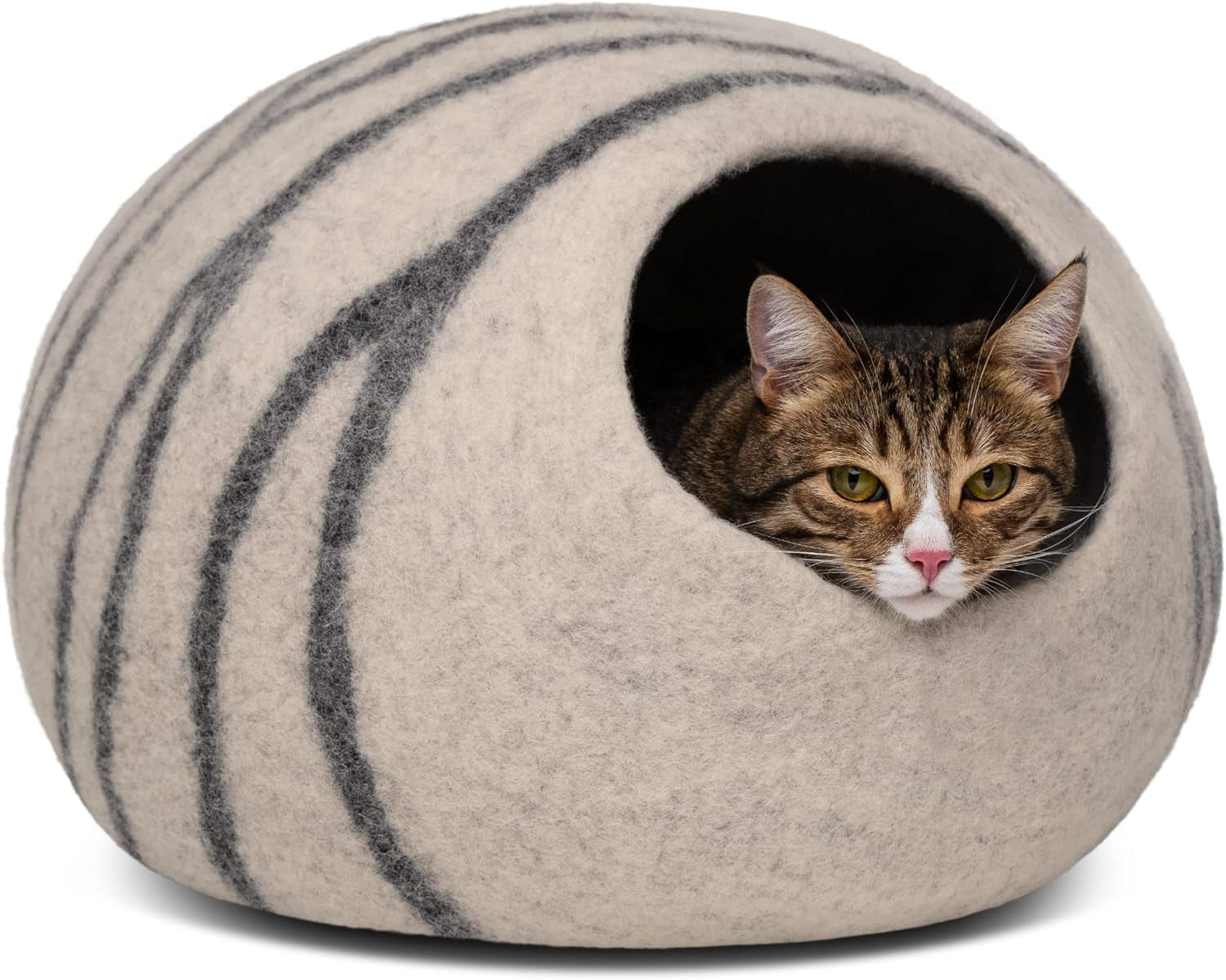Premium Felt Cat Cave Bed for Indoor Cats
